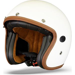 Helstons Naked Helmet Carbon Fiber Mat White 2XL - Maat 2XL - Helm