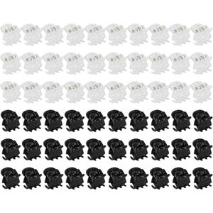 Allecto Plus - Mini-Haarnaalden: 60 stuks Plastic Haarnaalden voor Kapseldecoraties & Schuif Haarspelden
