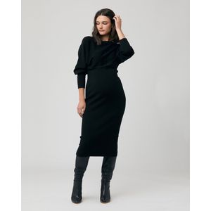RIPE Gebreide jurk, zwangerschapsjurk Sloane zwartL