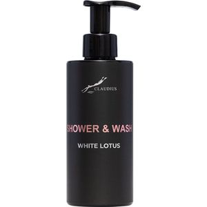 Shower & Wash White Lotus 300 ml - met pomp - zwarte fles