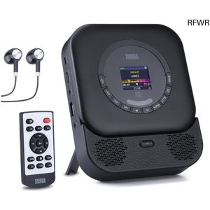 RFWR® Draagbare CD-speler met Bluetooth 5.3, USB-poort en AUX - Inclusief afstandsbediening en hooftelefoon