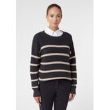 comma - Strickpullover - Gestreepte Trui - Katoen