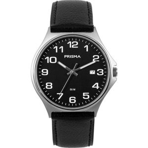 Prisma Heren Edelstaal 5 ATM horloge P.1686