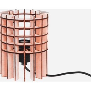 IDA tafellamp - WOMP - de houten lamp - tafellamp - lasergesneden - bouwpakket - multiplex - hout - e27 - sfeerlicht