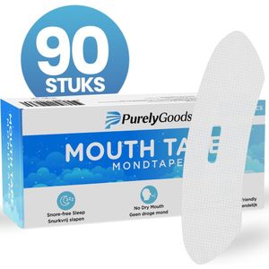 PurelyGoods® Mondtape – 90 stuks - Anti Snurk - Mond Tape – Mouth Tape - Myotape – Mondpleisters