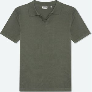 Solution Clothing Purdy - Casual Poloshirt - Regular Fit - Knoopsluiting - Volwassenen - Heren - Mannen - Groen - XXL