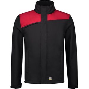 Tricorp Softshell Bicolor Naden 402021 - Mannen - Zwart/Rood - M