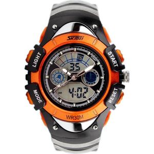 Kinderhorloge Chronograaf – Dual Time – Waterproof – Oranje