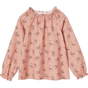 Vertbaudet - Gebloemde Blouse - Meisjesblouse - Milleraies Fluweel - 100% Katoen