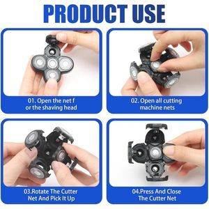 5D Universeel Elektrisch Scheerblad - Hypoallergene Vervangende Mesjes voor Roterende Scheerapparaten