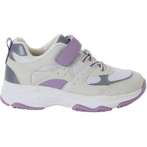 Baskets - Ecru - Kind - Klittenband en Elastische Veters - Sportieve Look