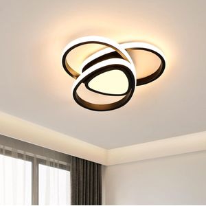 Goeco plafondlamp - 30cm - Medium - LED - 36W - 4050lm - warm licht - 3000K - voor slaapkamers woonkamer keuken badkamer hal
