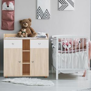 Yolo-deals - babycomode - verschoontafel - 2 grote lades - 5 vakken