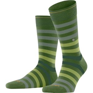 Burlington - Blackpool - Gedessineerd Katoen Sokken - Groen - Maat 40-46