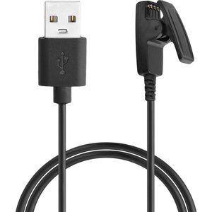 kwmobile USB-oplaadkabel geschikt voor Garmin Forerunner 645 / 645 Music / 230 / 235 / 30 / 35 kabel - Laadkabel voor smartwatch - in zwart