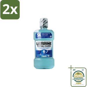 Listerine – Mondwater – Total Care – Bescherming tegen tandsteen – 500 ml - Voordeelverpakking - 2 stuks - Tandenpoetsen - Mondhygiëne