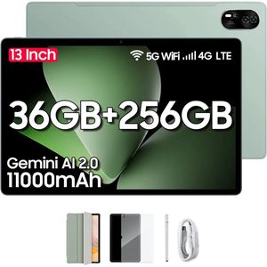 Blackview Mega 8 - Tablet - Groen - 13 inch - 256 GB - 4G