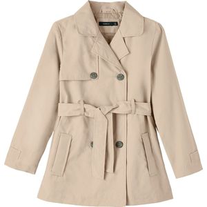 NAME IT NKFMADELIN TRENCH COAT Meisjes Jas - Savannah Tan - Maat 158