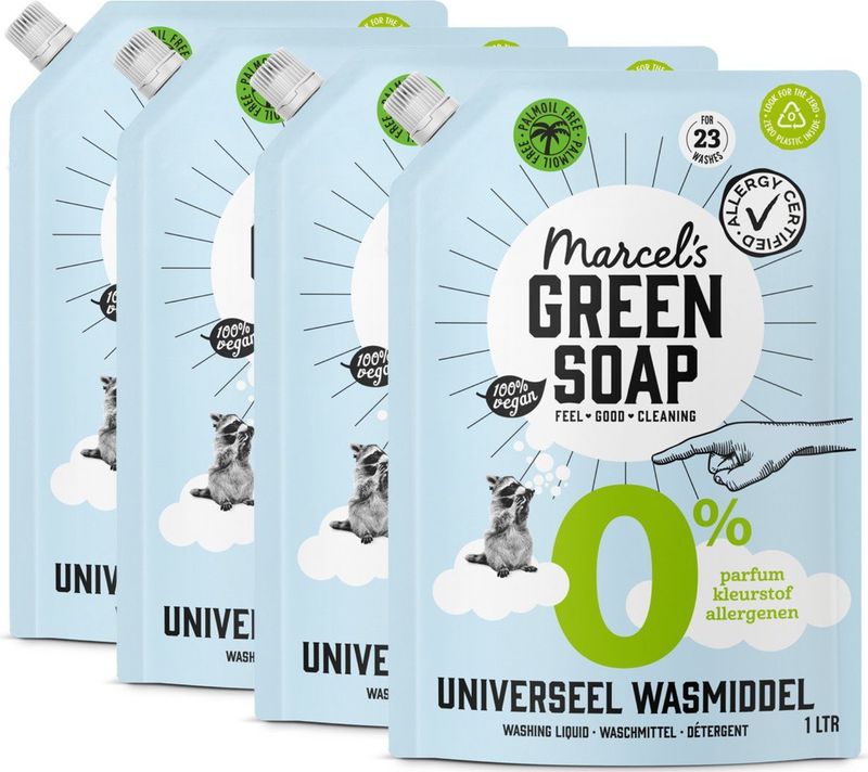 Marcel's Green Soap - Wasmiddel Universeel 0% - Navulling 1000 ml