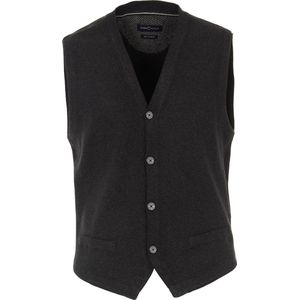 Casa Moda mouwloos heren vest - antraciet -  Maat XL