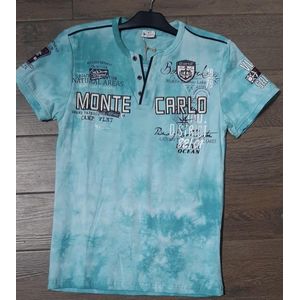 Polo t-shirt | turquoise | maat M