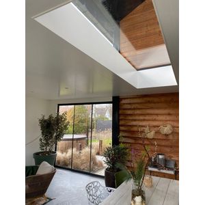 Daklicht Triple Glas voor plat dak | ClearSky Triple 140 x 140 cm | Ug-waarde 0,6 W/m²K | Plat dakraam | 10 jaar volledige garantie | In slank zwart aluminium frame