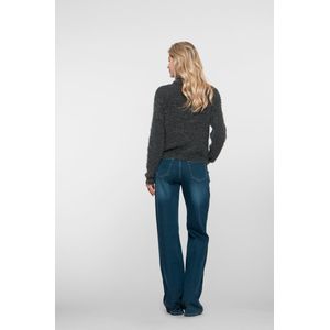 Geisha - High Waist Flared Jeans - Donkerblauw - Denim