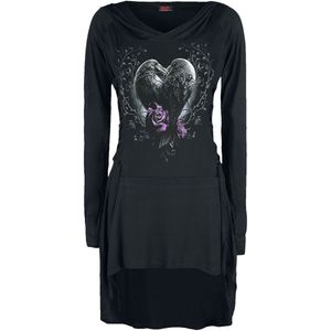 Spiral Raven Heart Korte jurk zwart S