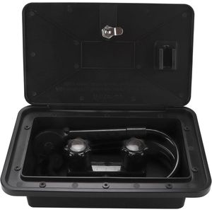 Douche Box Exterieur Kit - Warm Koud Water Verstelbaar met Slang Lock Sleutels - Universeel voor Caravan Boot