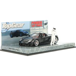 The 1:43 Diecast Modelcar of the Porsche Carrera GT Top Gear of 2010 in Black Metallic. The manufacturer of the scalemodel is Minichamps.This model is only online available