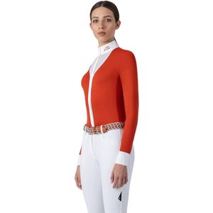 Dames wedstrijdpolo met lange mouwen Equiline M/L