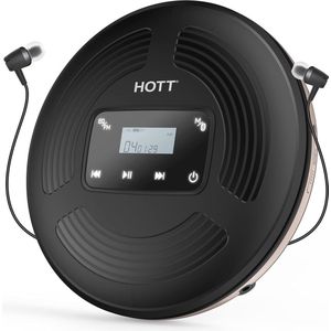 Oplaadbare Bluetooth Draagbare CD-speler met FM-zender en Aanraakknoppen - Perfect voor Thuis en Reizen