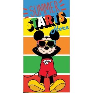 Disney Mickey Mouse strandlaken / badlaken - 70 x 137 cm. - Mickey handdoek - sneldrogend