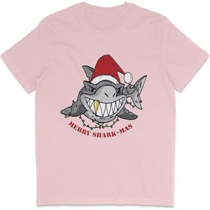T-shirt - Roze - Kerst - Korte Mouw - Heren
