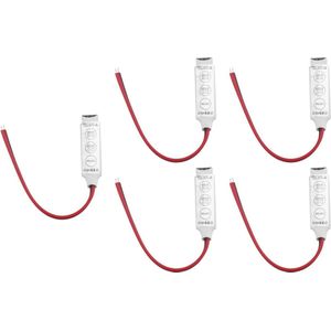 4Pin Mini RGB RGBW LED Dimmen Controller - 5 Stuks - Helderheid Verstelbaar - Lichtschakelaar - 12v Naar 24v - Geschikt Voor RGB Licht Strips .