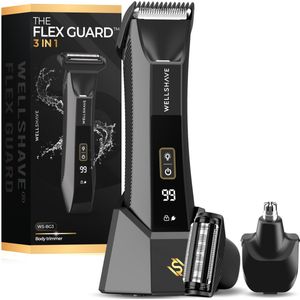 Wellshave 3 in 1 Bodygroomer Mannen Flex Guard - Shaver voor Schaamstreek & Lichaam - Bodytrimmer Heren - Lichaamstrimmer