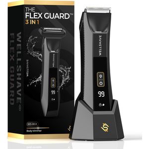 Wellshave 3 in 1 Bodygroomer Mannen Flex Guard - Shaver voor Schaamstreek & Lichaam - Bodytrimmer Heren - Lichaamstrimmer