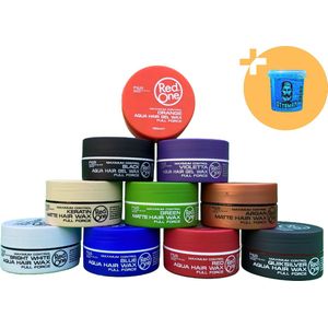 48-Pack Voordeelbundel Red One Aqua Hair Wax + Gratis Ottoman Hairgel - Kapperskwaliteit Haarwax - Voordeelbundel - Topkwaliteit - 10 verschillende varianten - Aqua Redone Hairwax