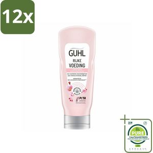 Guhl - Conditioner - Rijke Voeding - 200 ml - Voordeelverpakking - 12 stuks - Haar conditioner - Droge haren
