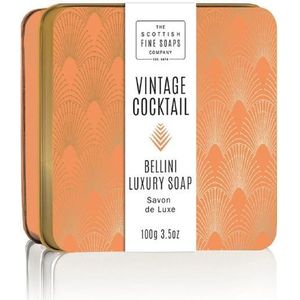 Scottish Fine Soaps Soap In A Tin Vintage Cocktail Bellini Zeep 100gr