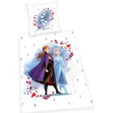 Dekbedovertrek - Frozen - Multicolor - 100% Katoen - Inclusief Kussensloop