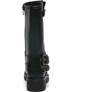 BLACK FRIDAY DEAL Biker boots - Zwart - Imitatieleer - Maat Size: 39 -