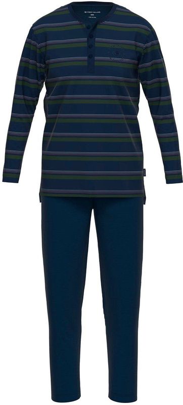 Tom Tailor - Pyjama - Lang - Heren - Shirt met Lange Mouwen en Patroon