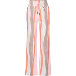 Travel Broek Straight Swirly Print 2089 Grape Apple