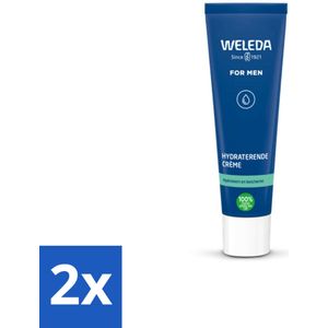 2 x WELEDA - Hydraterende crème - Men - 30 ml - Hydraterende Crème - Mannenhuid - Biologische Verzorging - Natuurlijke Ingrediënten - Jojoba Olie