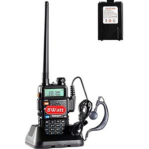 Dual Band Walkie Talkie VHF/UHF 65MHz - 108MHz met 128 Geheugenkanalen