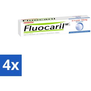 4 x Fluocaril - Tandpasta - Met Fluoride - 75 ml - Tandpasta - Fluoride - Tanden Beschermen - Gaatjes Voorkomen - Tandglazuur Versterken