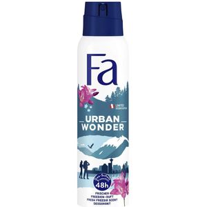 Fa - Urban Wonder - Deodorant Spray - Aardbei - 150 ml - 48 uur Bescherming
