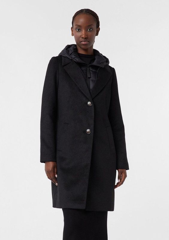 comma casual identity - Wintermantel - Zwart