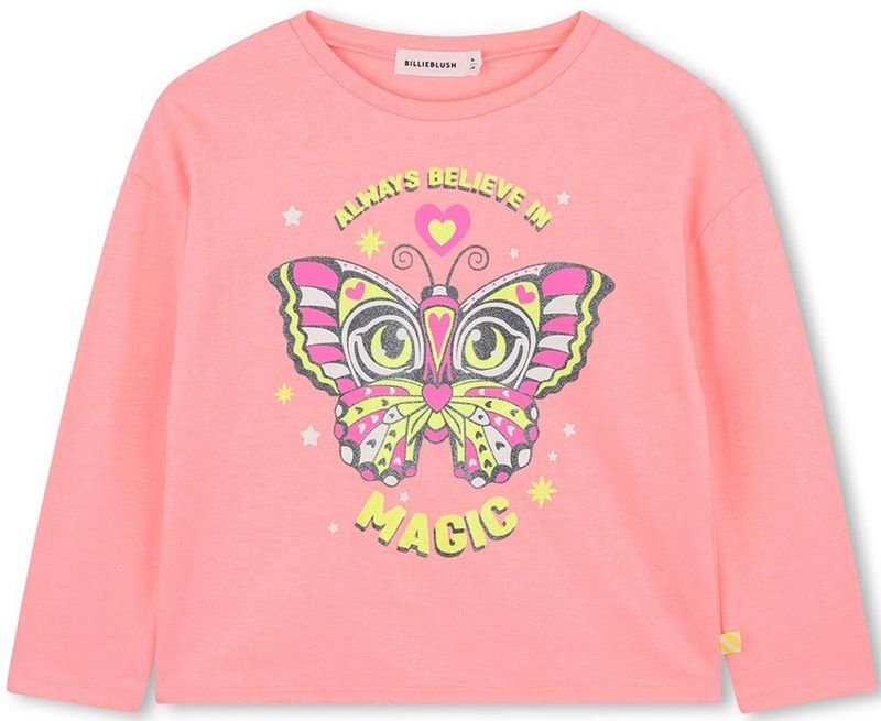 Billieblush U21420 T-shirt voor meisjes, Perzikkleur, 6 Jaren